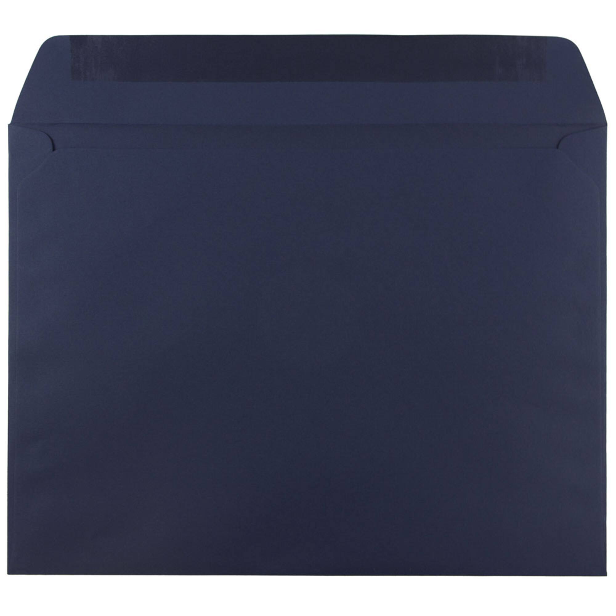 JAM Paper 9.5" x 12.62" Navy Blue Premium Booklet Envelopes